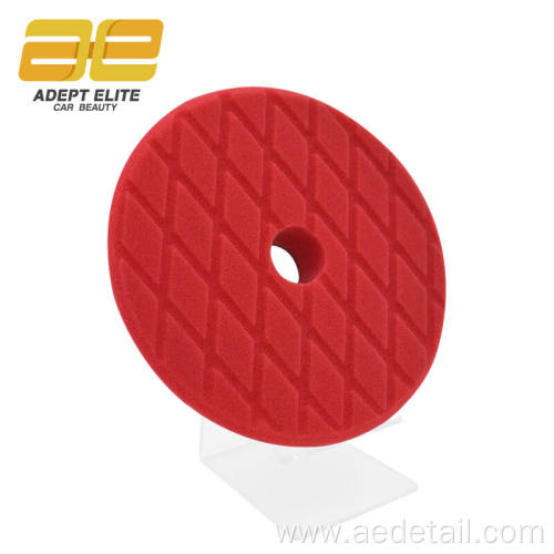 Diamond shape bevel edge foam polishing pad